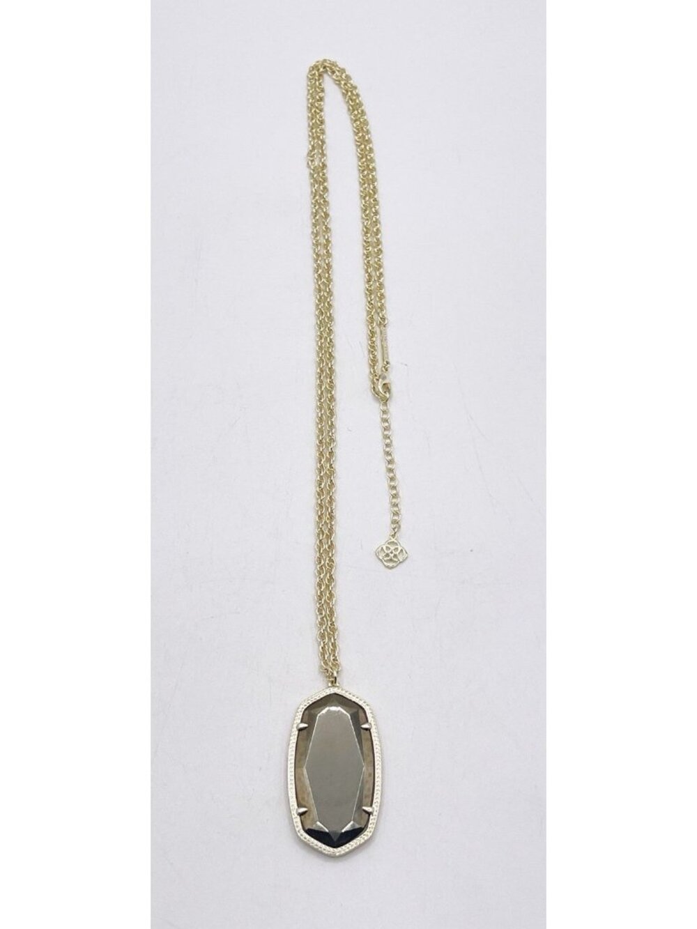 Kendra Scott Rae Pendant Necklace In Gold Tone Pyrite